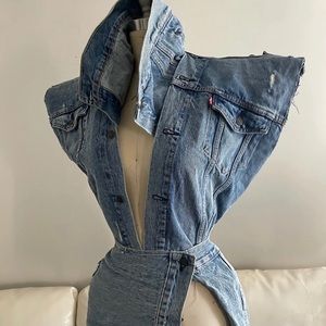 Custom Made Denim Mini Dress 😍 Size S/M